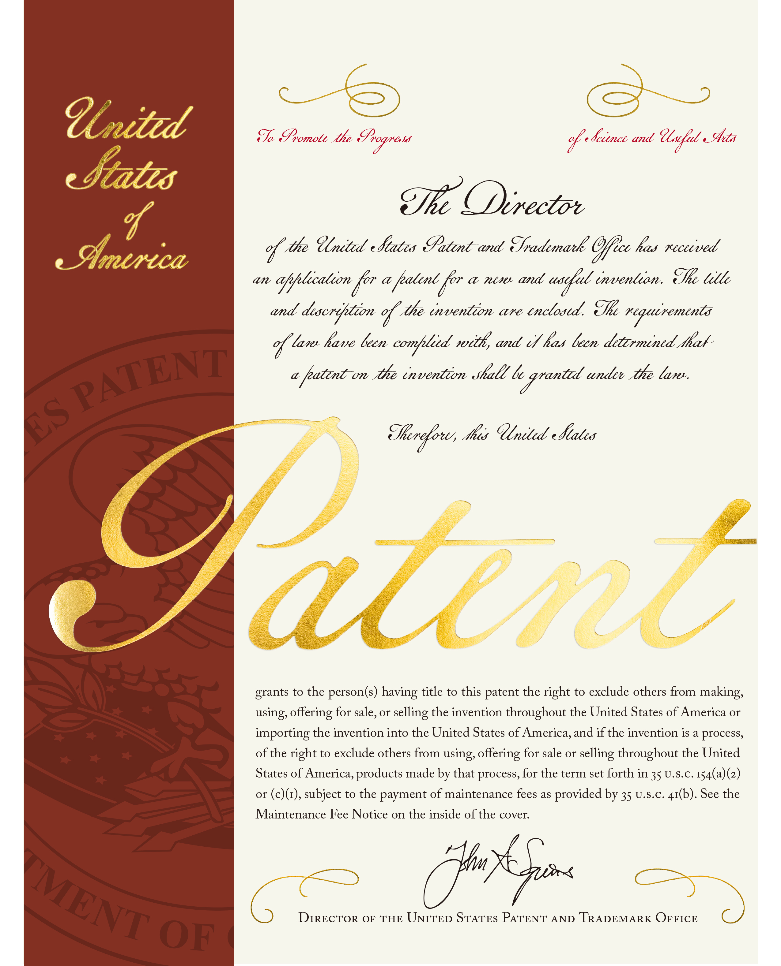C2 PCT Patent Certificate, United States