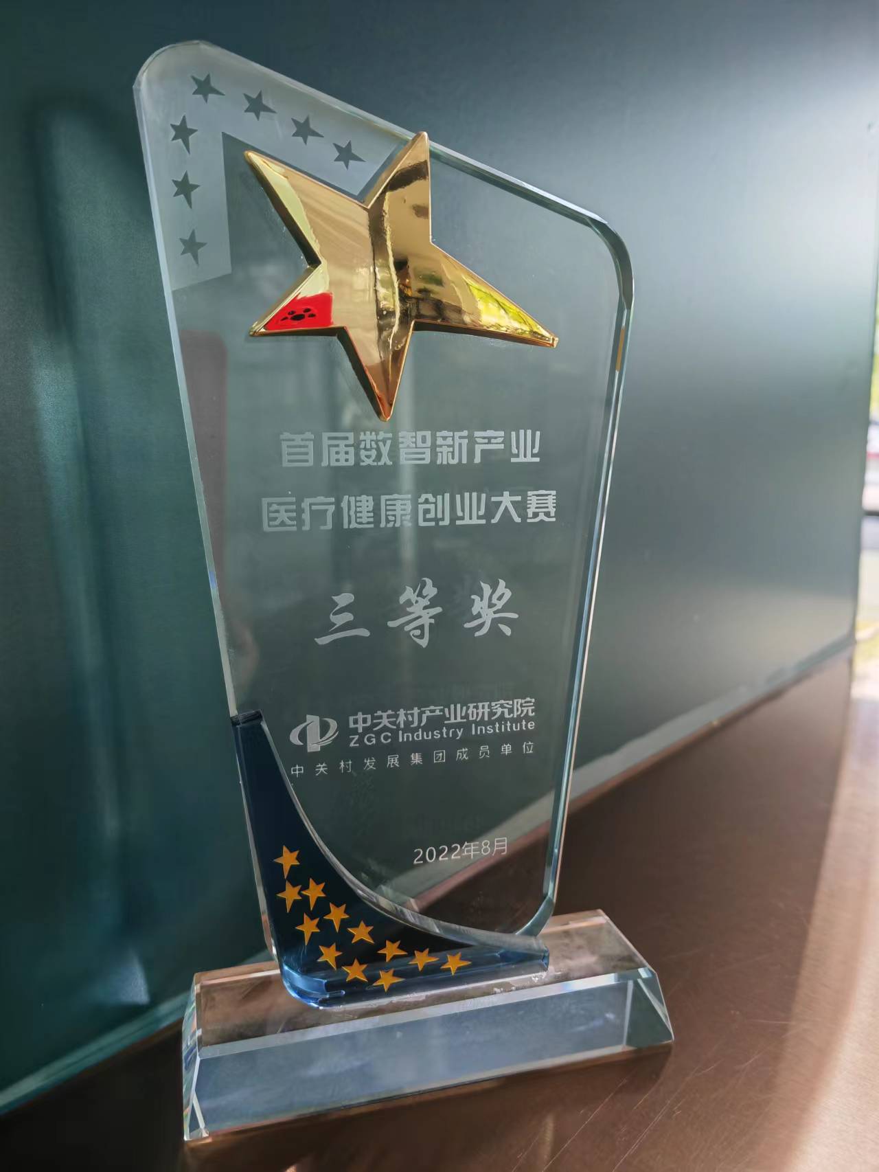 Third‑Prize Winner, 1st Digital‑Intelligent Emerging Industries Healthcare Startup Competition, Aug 2022